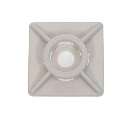 Изображение товара Площадка под хомут стяжку 23 Болта 19x19 мм белая, 100 шт. 15-0305ф100