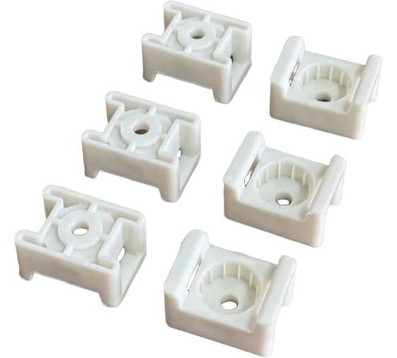 Изображение товара Площадка под стяжку для монтажного пистолета 23 Болта 16x23 мм белая, 100 шт. 15-0255ф100