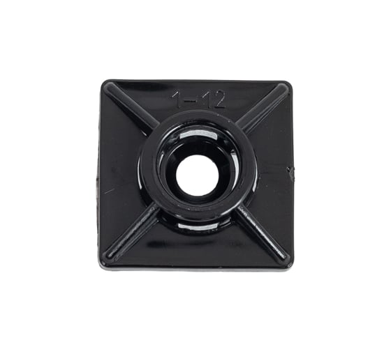 Изображение товара Площадка под хомут стяжку 23 Болта 19x19 мм черная, 50 шт. 15-0300ф50