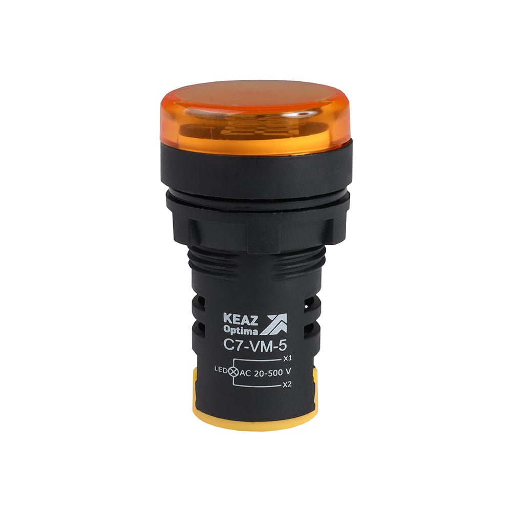 Индикатор напряжения КЭАЗ OptiSignal Compact D22 C7-VM-5 желтый 20-500 В AC AD22VM -10шт 362190
