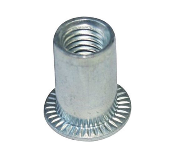 Изображение товара Заклепка-гайка ЦКИ М6 Плоск. Удл. СТ., цинк, REX 10 шт. 6453207