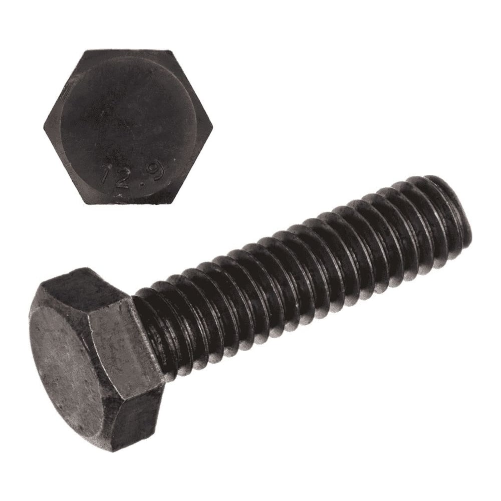 Изображение товара Болт с шестигранной головкой DIN 933 М8x35 12.9 оксид 5 шт.