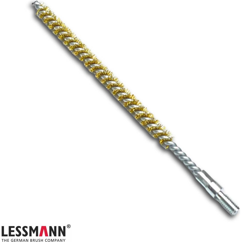 Изображение товара Щетка ерш Lessmann Д6x80x115мм М4 MES 0,10мм латунь волнистая