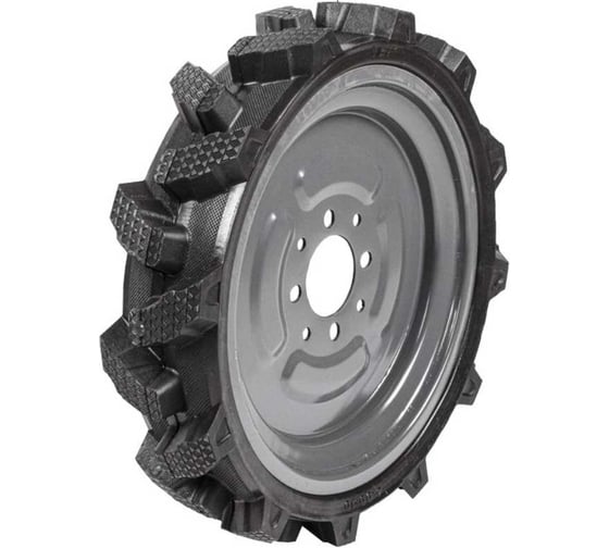 Изображение товара Колесо к мотоблоку цельнолитое ПОЛЕСАД 4.00-10, диск 8 отверстий цена за штуку (2/56) 023684