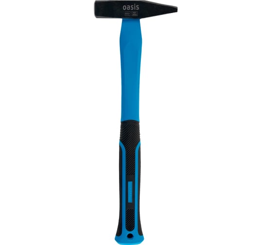 Изображение товара Молоток слесарный с обрезиненной фибергласовой рукояткой OASIS 800 г 103010602013