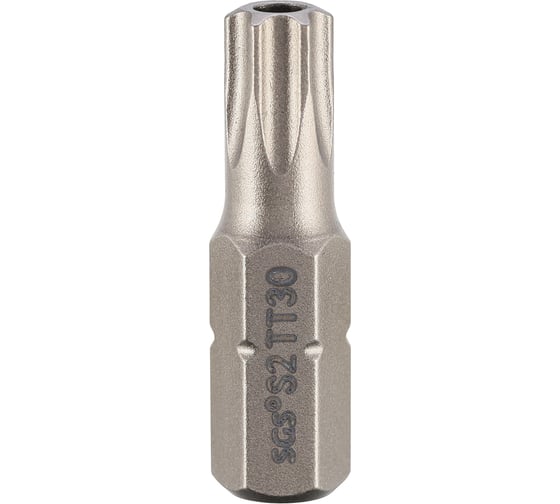 Изображение товара Бита SGS TORX с отверстием T30H, 25мм S2 1шт 6325-TT30