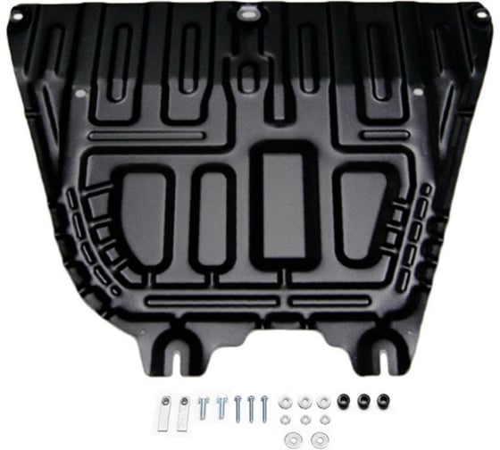 Изображение товара Защита картера + КПП + комплект крепежа AutoMax сталь, Hyundai Solaris; Kia Rio; Kia Rio X (X-Line) AM.2370.1