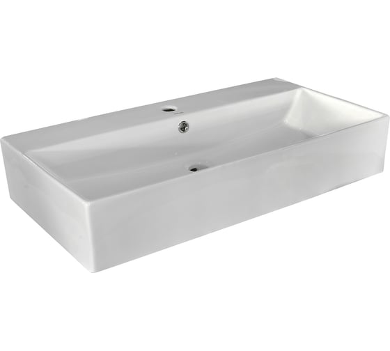 Изображение товара Раковина подвесная HOLLER K-6036-80 (800*420*150мм), белая (+ крепеж) 322534