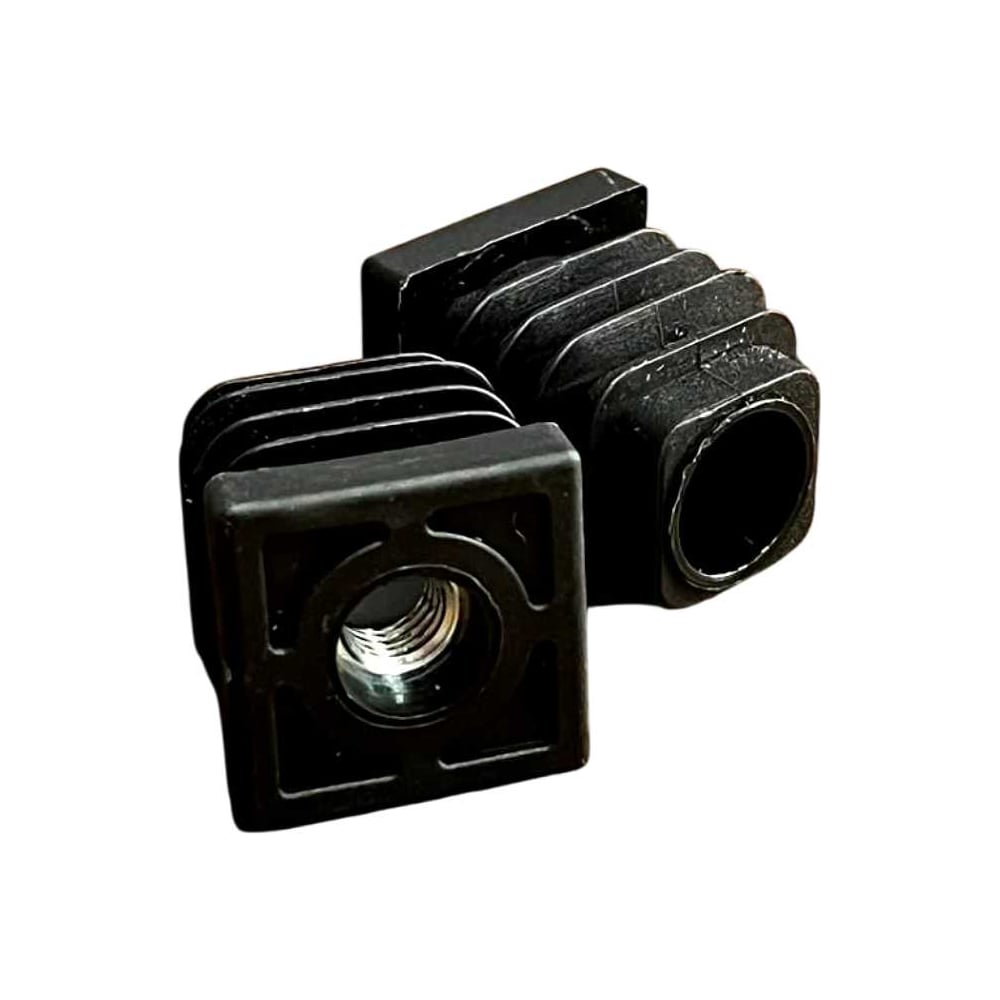 Изображение товара Заглушка для труб 23 БОЛТА с резьбой М8 квадратная 25х25 мм 10 шт