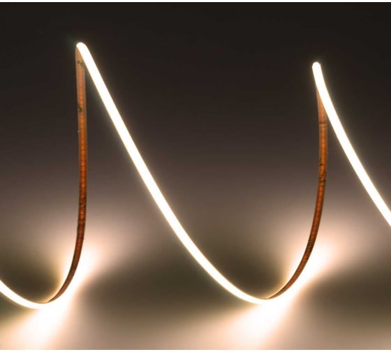 Изображение товара Лента светодиодная ELF LED 480 COB диодов, 24В, 5м, ширина 3мм, белый, теплый 2800-3300К ELFLED-480COB-3-ww3K-24