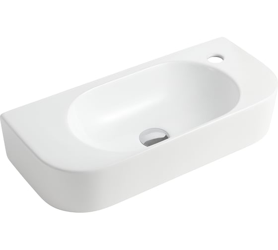 Изображение товара Раковина подвесная HOLLER K-6381 (620*280*130мм), белая (+ крепеж) 328797