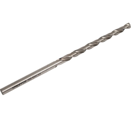 Изображение товара Сверло по металлу PROFFOS HSS-G длинное DIN340 (5,5х132мм), (10шт) 501200