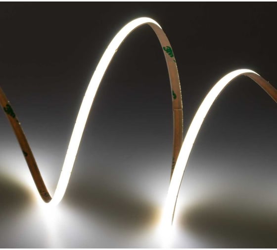 Изображение товара Лента светодиодная ELF LED 480 COB диодов, 24В, 5м, ширина 4мм, белый нейтральный 4000-4500К ELFLED-480COB-4-nw4K-24
