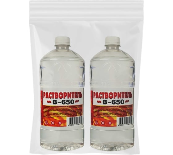 Изображение товара Растворитель Вершина 650 1 л 2 шт набор ВИ4607019161959