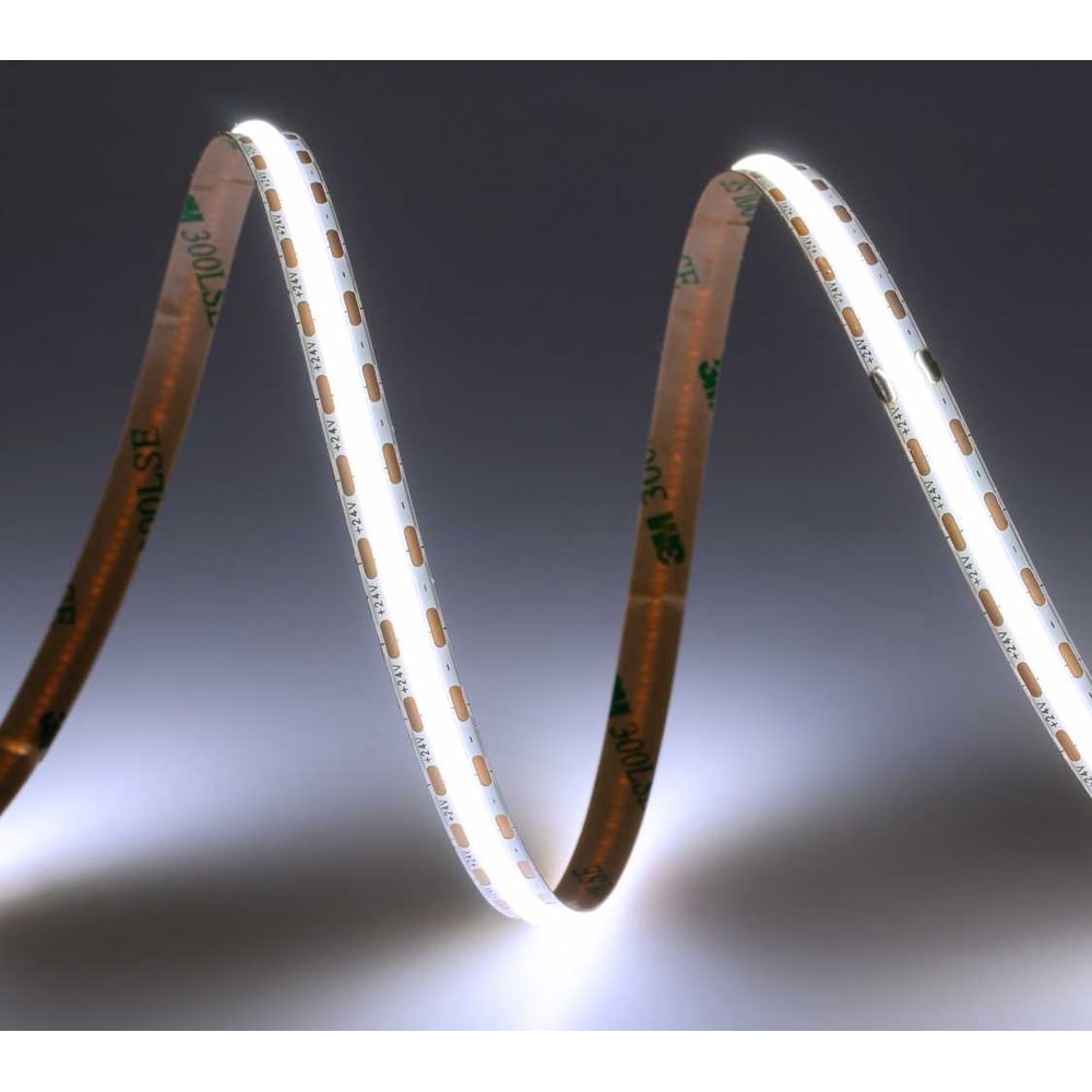 Изображение товара Светодиодная лента ELF LED 600 COB диодов 24В 5м холодный белый