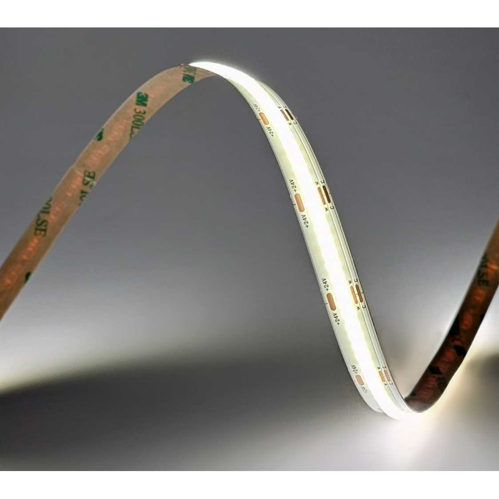 Изображение товара Светодиодная лента ELF LED 608 COB, 24В, 5м, 10мм, белый и теплый белый