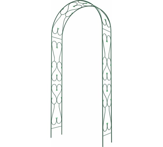 Изображение товара Арка садовая разборная КЭС Романтика, стальная, 2,5x0,38x1,2 м, зеленая 20540012