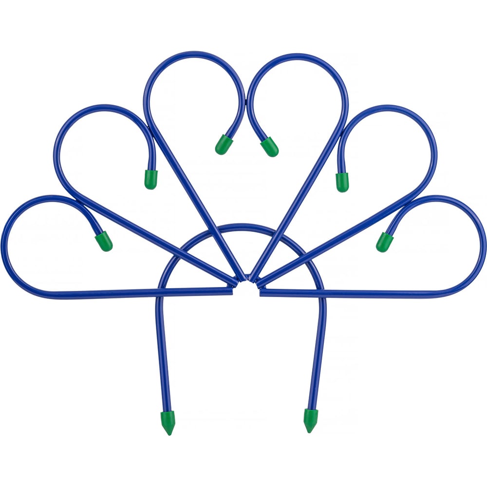 Изображение товара Веерный заборчик КЭС стальной 5 секций 530x450 мм синий