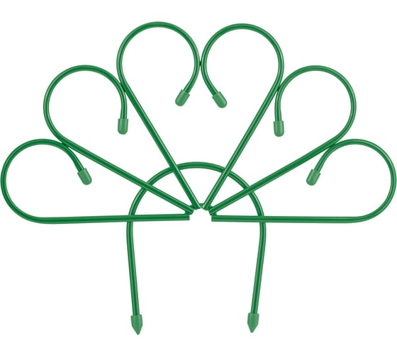 Изображение товара Заборчик веерный КЭС стальной, 5 секций 530x450 мм, зеленый 20540004