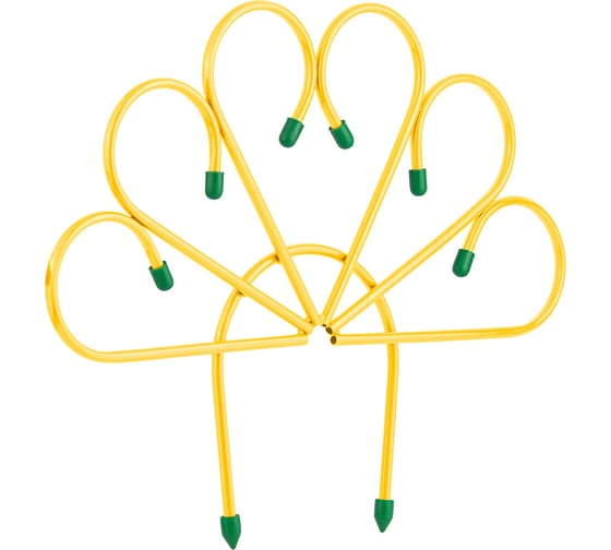 Изображение товара Заборчик веерный КЭС стальной, 5 секций 530x450 мм, желтый 20540003