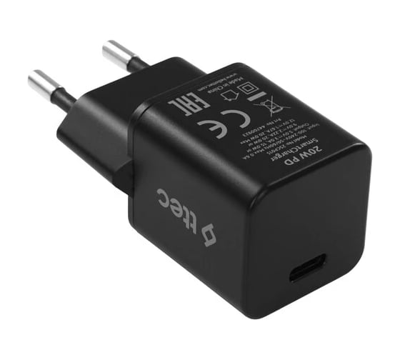 Изображение товара Сетевое зарядное устройство TTEC SmartCharger Pro 20W PD USB-C Travel Charger. Цвет: черный 2SCP01S