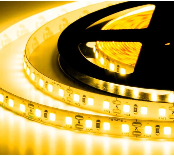 Изображение товара Лента светодиодная герметичная ELF GERMES 600 SMD (2835), 12В, IP65, 5м, желтый ELF-600SMD2835-GERMES-Y