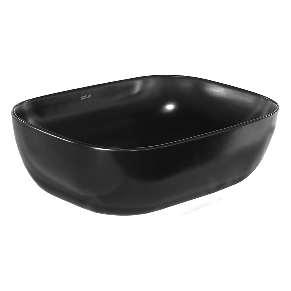 Изображение товара Накладная раковина HOLLER K-M6513B черный матовый 450x320 мм