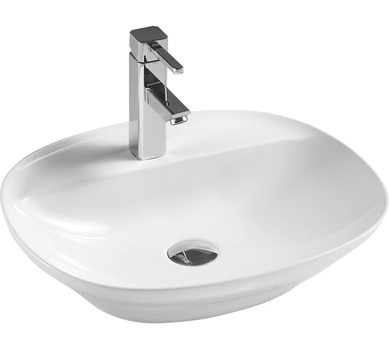 Изображение товара Раковина накладная HOLLER K-6332 (505*420*120мм), белая 328817