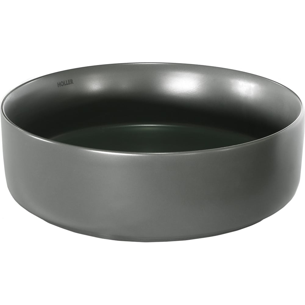 Изображение товара Накладная раковина HOLLER K-M6226DGA темно-серая 360 мм санфарфор современный стиль