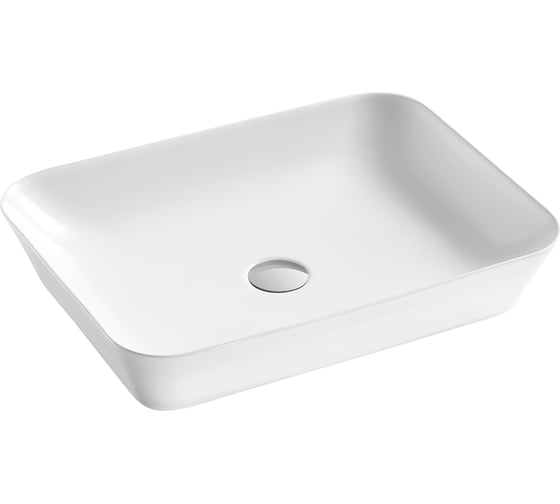 Изображение товара Раковина накладная HOLLER K-6345 (555*400*110мм), белая 328809
