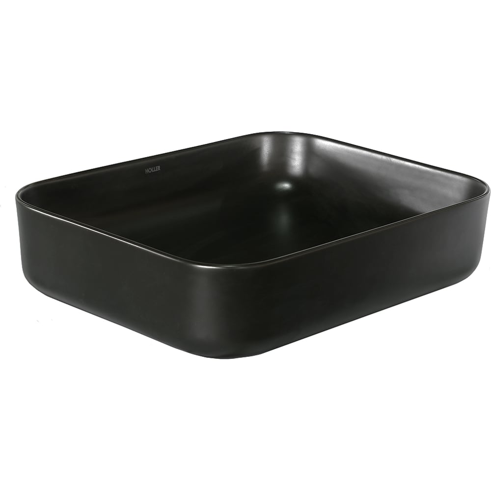 Изображение товара Накладная раковина HOLLER K-M6509B черная матовая 500*400*130 мм
