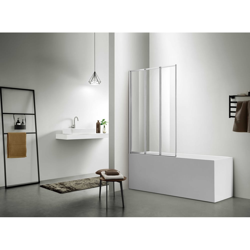 Изображение товара Шторка для ванны SANTREK AQUA Slim складная 3 секции 1000x1400 мм