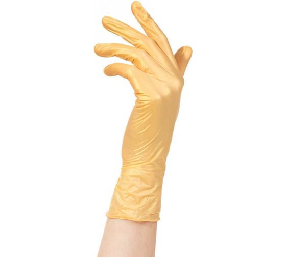 Изображение товара Нитриловые перчатки ARCHDALE ADELE золото, 50 пар, р S B012S