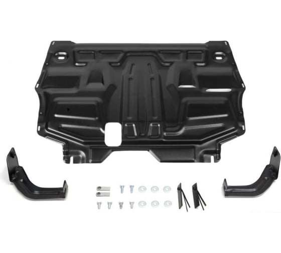 Изображение товара Защита картера + КПП + комплект крепежа AutoMax сталь, Volkswagen Polo Sedan 2010-2015; 2015-2020, V - 1.6 (85л.с.; 90л.с.; 105л.с.; 110л.с.); 1.4 AM.5842.2