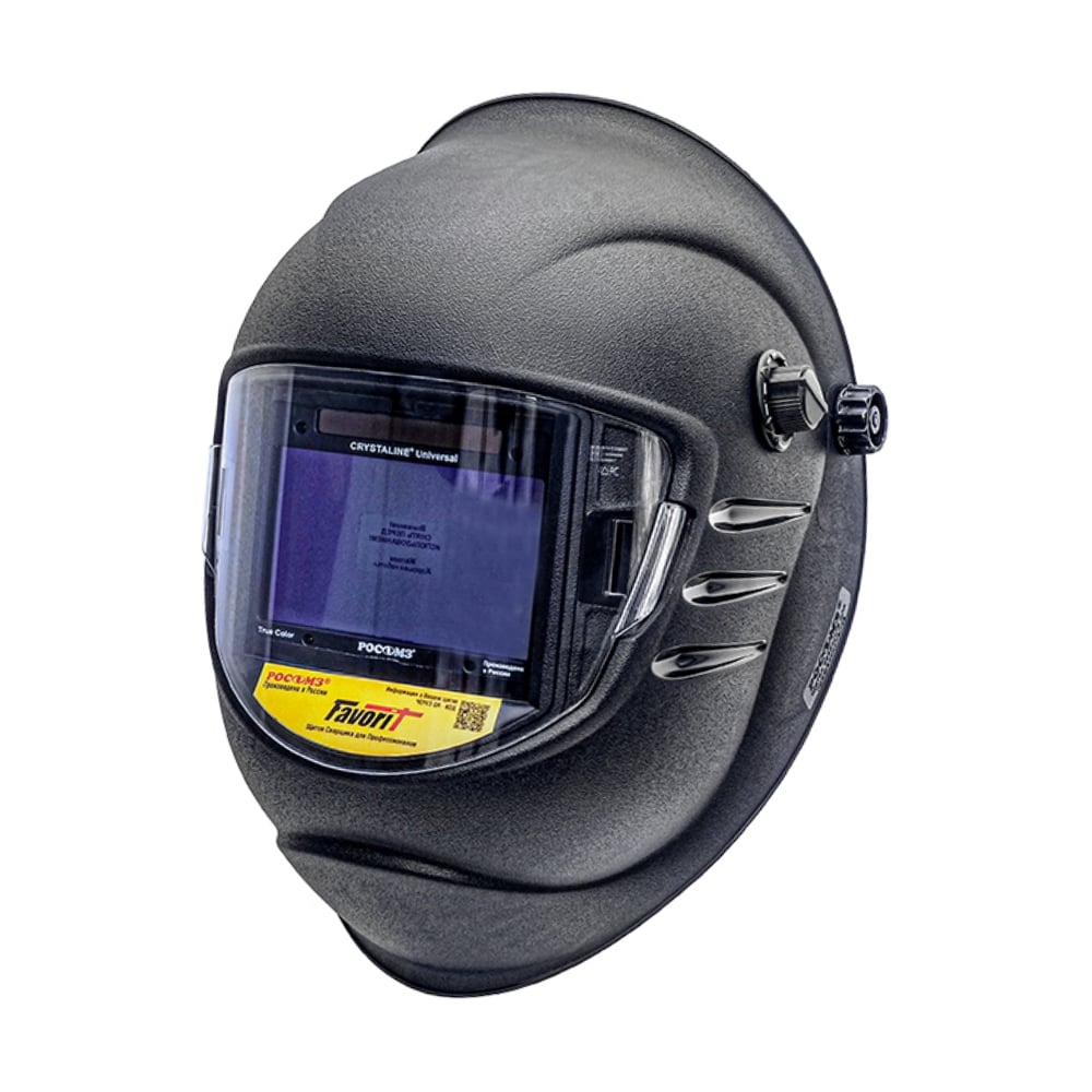 Изображение товара Щиток защитный лицевой сварщика РОСОМЗ НН12 CRYSTALINE UNIVERSAL FavoriT