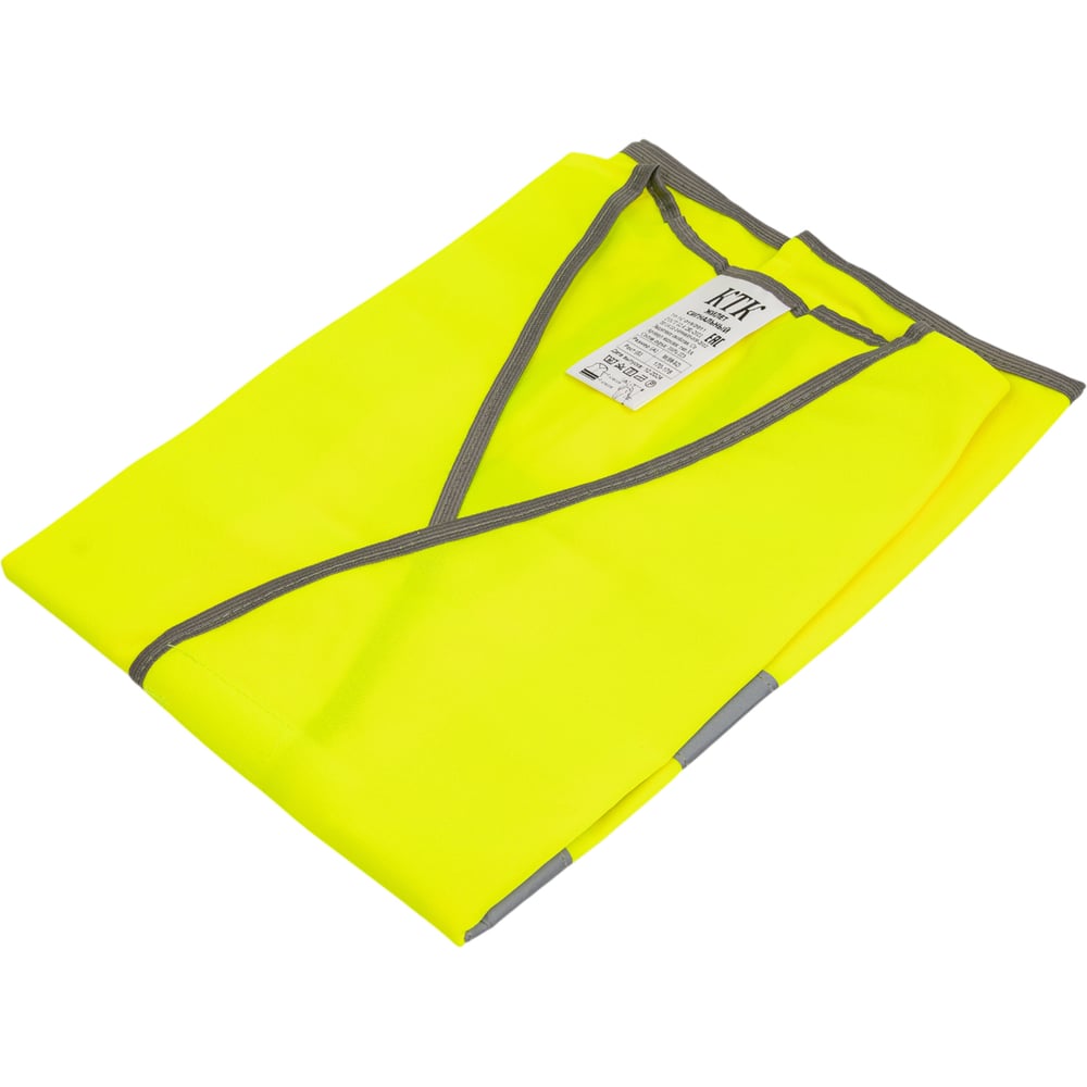 Изображение товара Жилет сигнальный Костромская Текстильная Компания, 120 г/м², желтый, класс 2, размер M