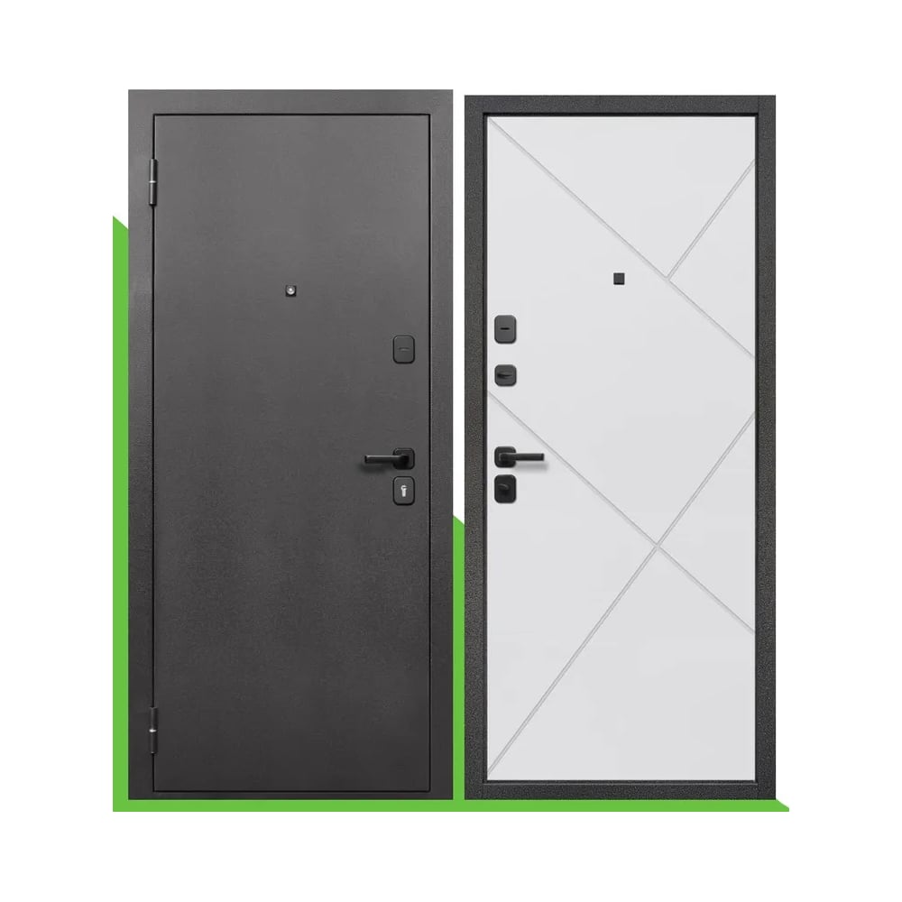 Изображение товара Дверь входная DIVA Foreman Ф-4 2050x860 титановая матовая, левая