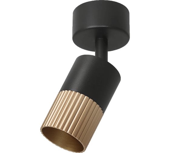 Изображение товара Накладной светильник WOLTA DUO под лампу GU10 Черный/золото WSL-GU10/S18BG