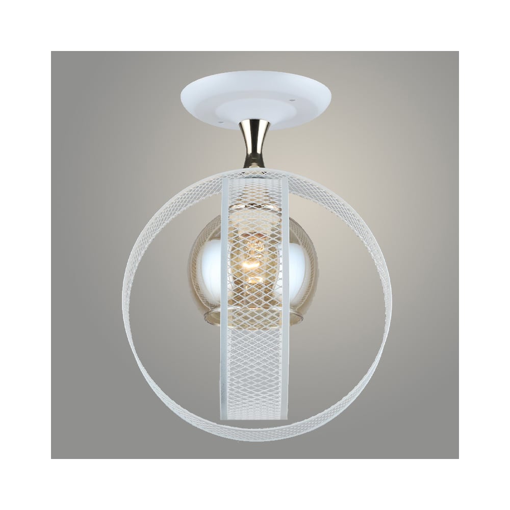 Изображение товара Люстра Росток N5516/1H WT+FGD белый золото 1х60W E27 стиль модерн