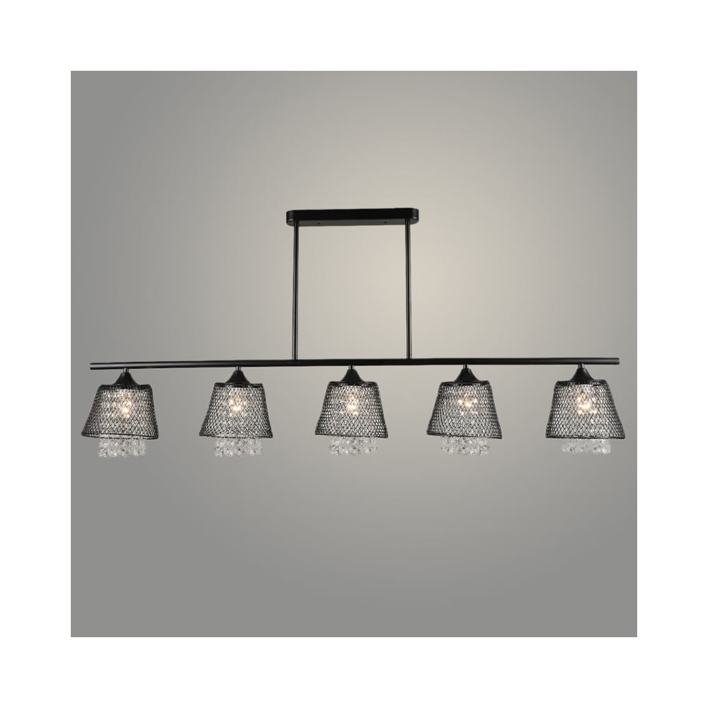 Изображение товара Люстра Росток N5736/5 BK черный стиль модерн 5 ламп E27 60W IP20