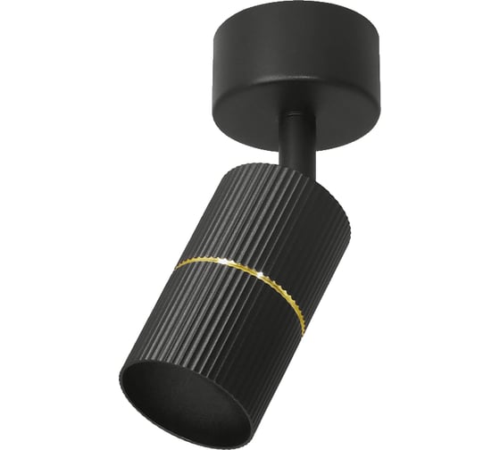 Изображение товара Накладной светильник WOLTA NIMB под лампу GU10 Чёрный/золото WSL-GU10/18BG-2