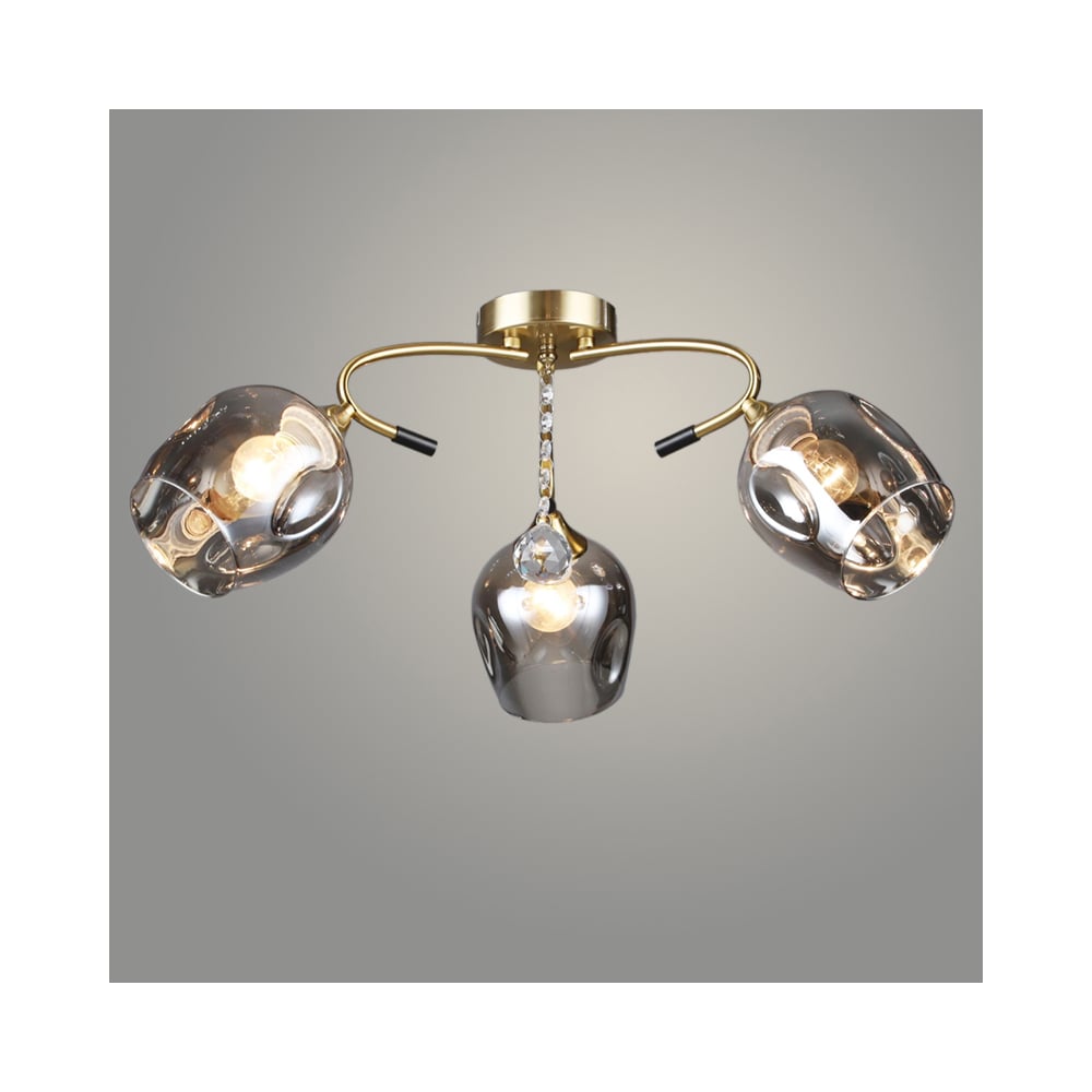 Изображение товара Люстра Росток N6421/3 COP модерн 3x60W E27 медь серый декоративная потолочная