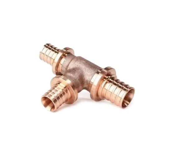 Изображение товара Тройник РЕХАУ 25, 16, 16, бронза (RX+), с уменьшенным боковым и торцевым проходами 14570823001