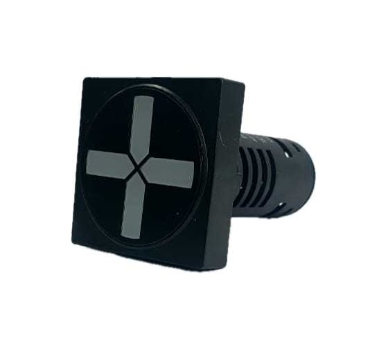 Изображение товара Лампа индикатор положения UPUN AD105-22W(LED) матрица, квадрат, Ф22мм, 24В, упаковка 10 шт AD105-22WF23-G