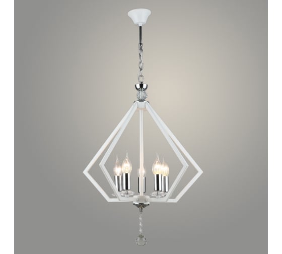 Изображение товара Люстра Росток NH5325/5 WT+CR белый/хром 5x60W E14 d480 h595, QH22 988025123