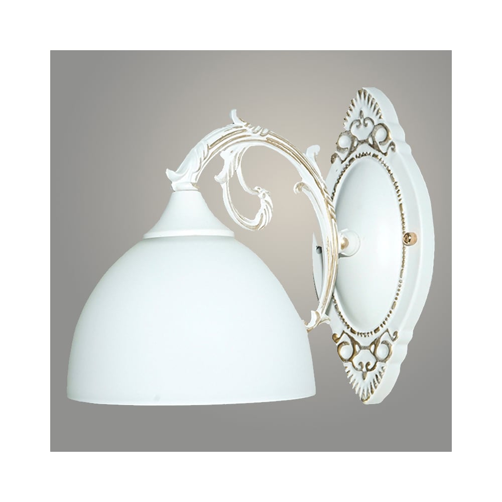 Изображение товара Бра Росток N2639/1W WG белое золото классика накладное 1х40W E27