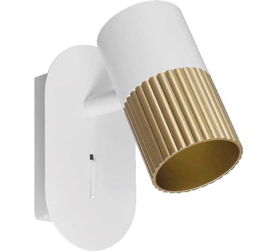 Изображение товара Настенный светильник WOLTA DUO под лампу GU10 Белый/золото WSL-GU10/W18WG