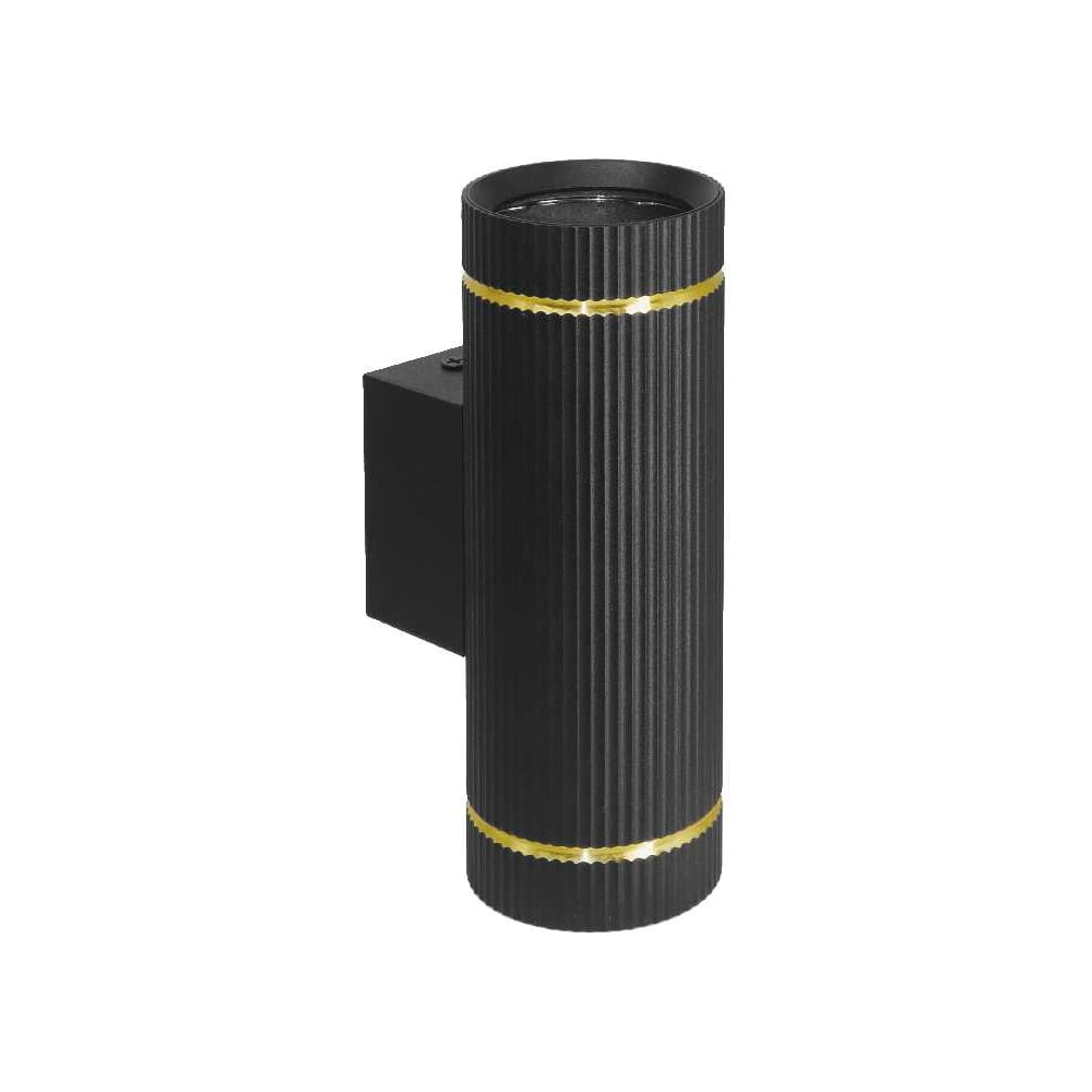 Изображение товара Настенный светильник WOLTA NIMB с двумя плафонами GU10 черный и золото