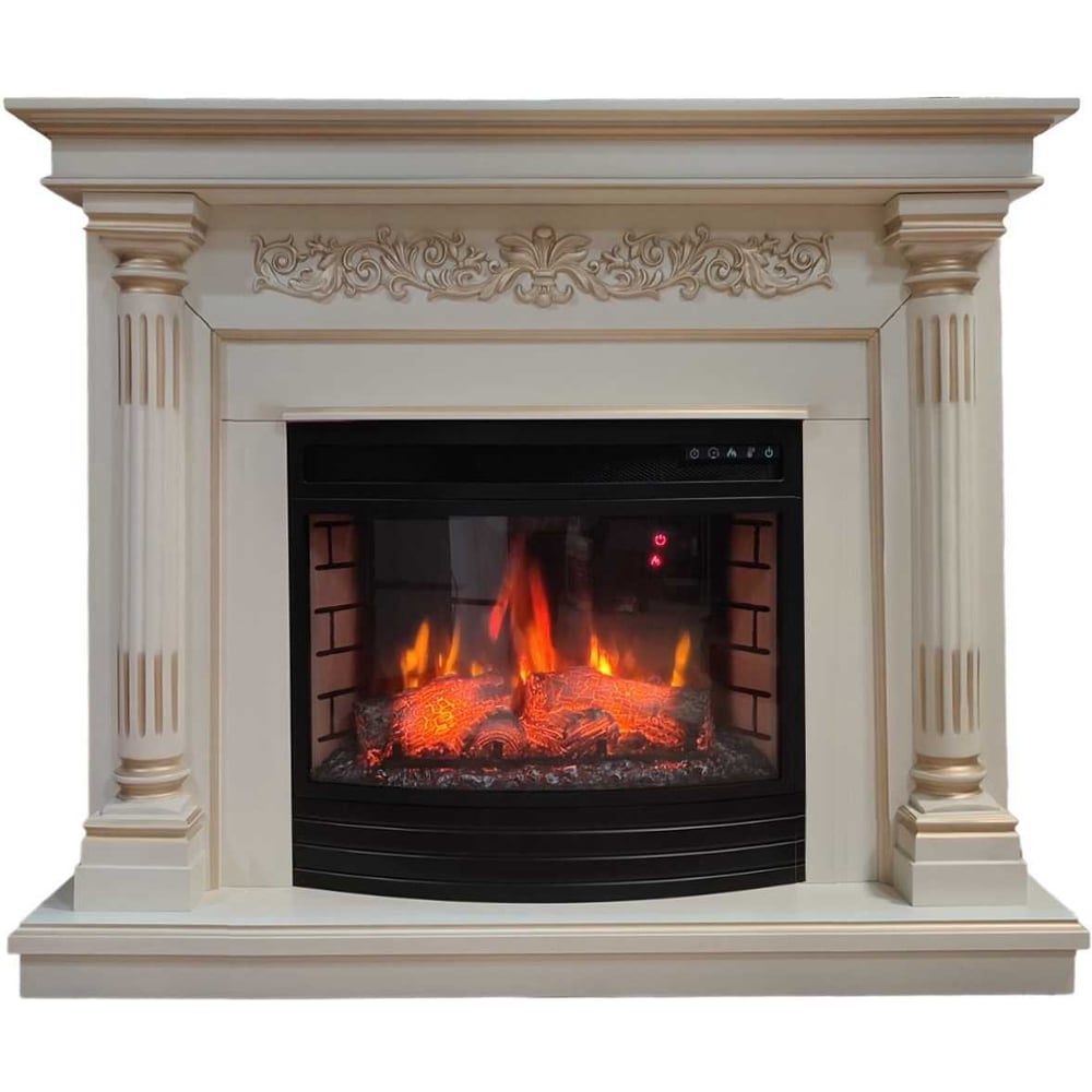 Изображение товара Электрокамин с эффектом живого огня InterFlame MONTE EC 20 м² приственный бежевый