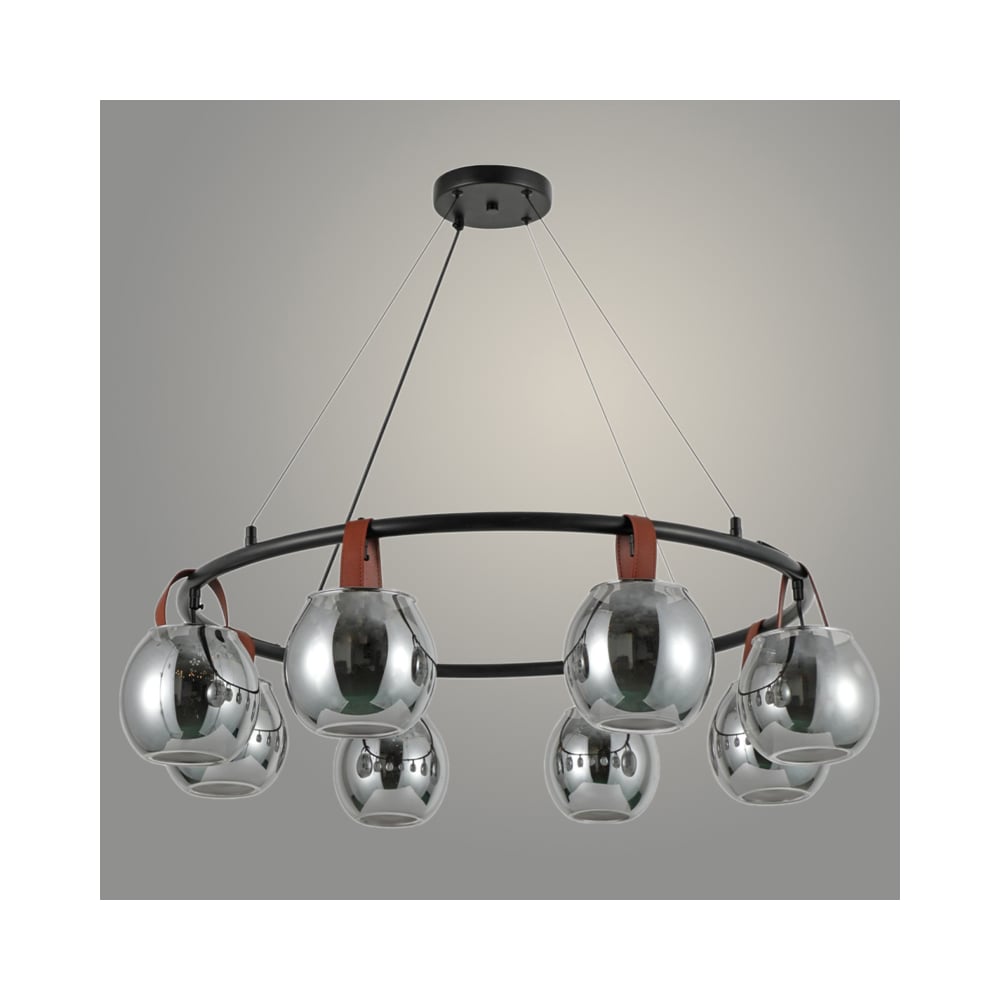 Изображение товара Люстра Росток 321021/8 BK черный 8х40W E27 современная подвесная